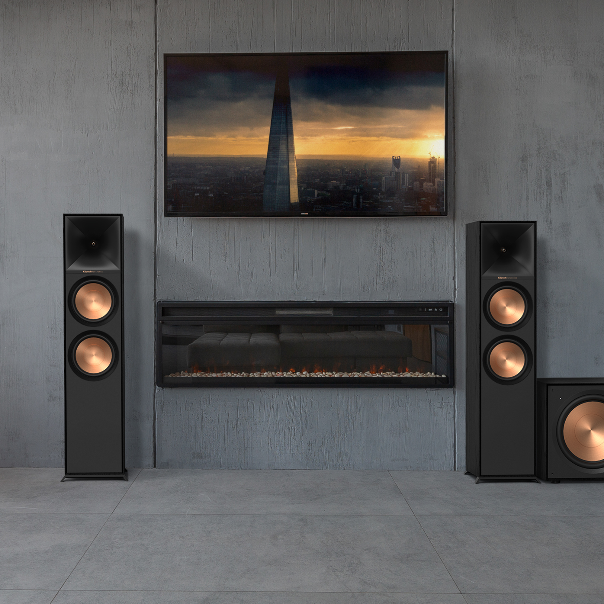 Напольная акустика Klipsch R-800F двухполосная, 450 Вт