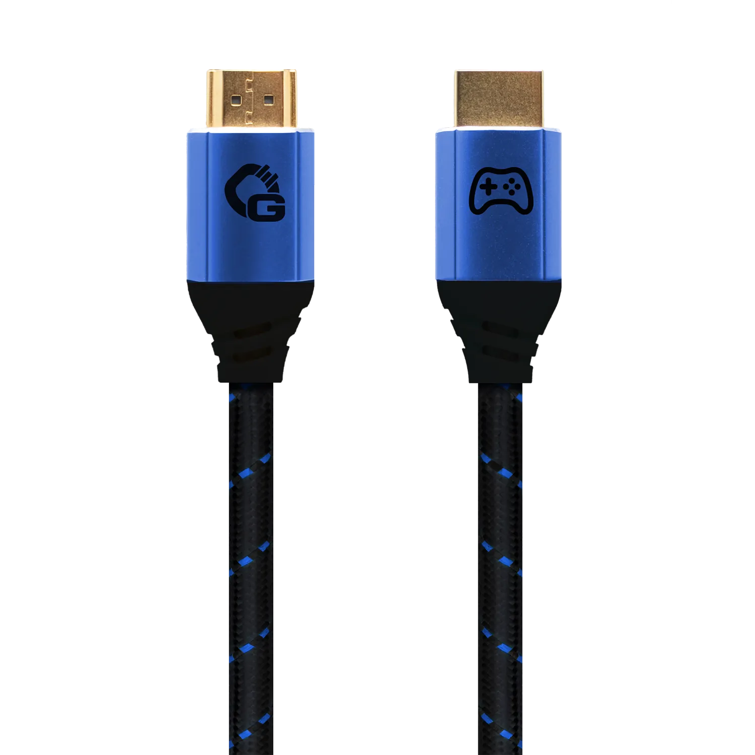Oehlbach EXCELLENCE Gaming UHD Ultra High-Speed HDMI 2.1b cable 2,0m Blue / Black D1C42562