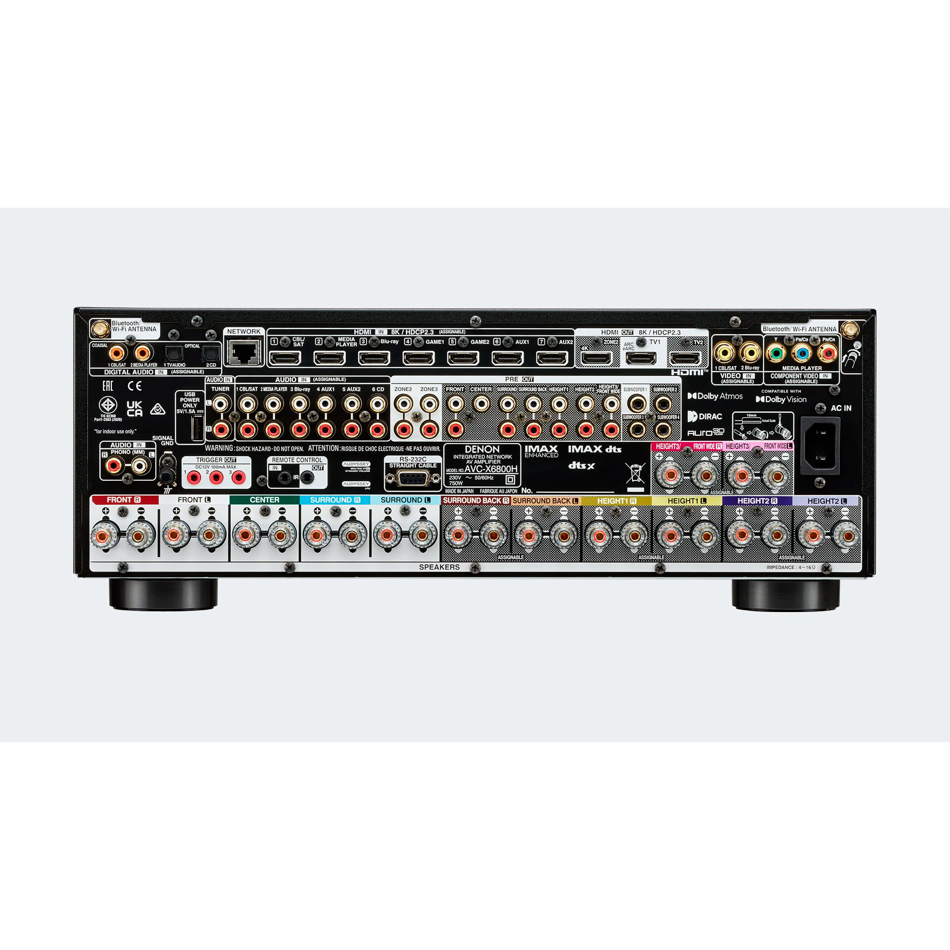Denon AVC-X6800H Black AV ресивер
