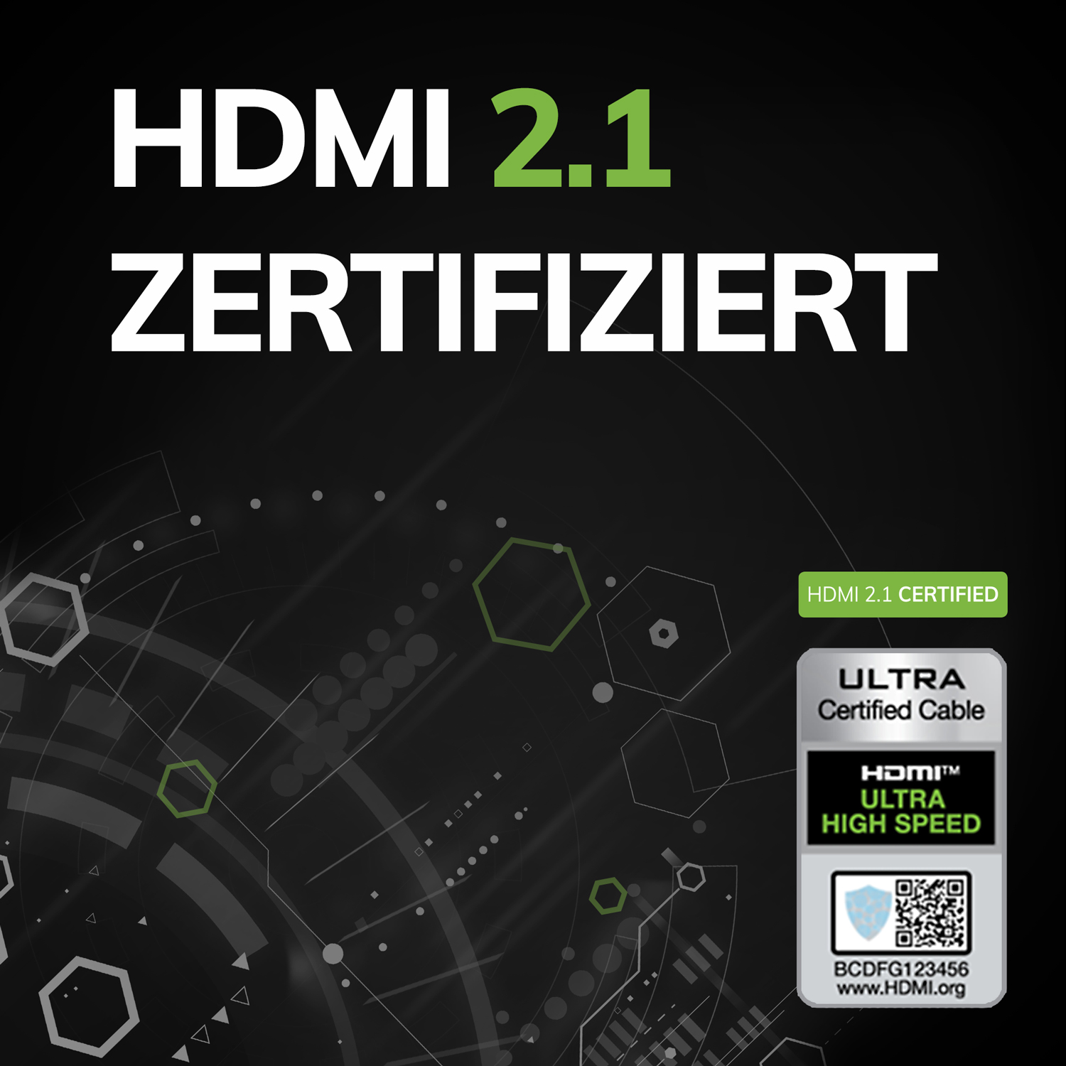 OehlbachPERFORMANCE Black Magic MKII UHS HDMI cable 1,5m black HDMI кабель D1C92492