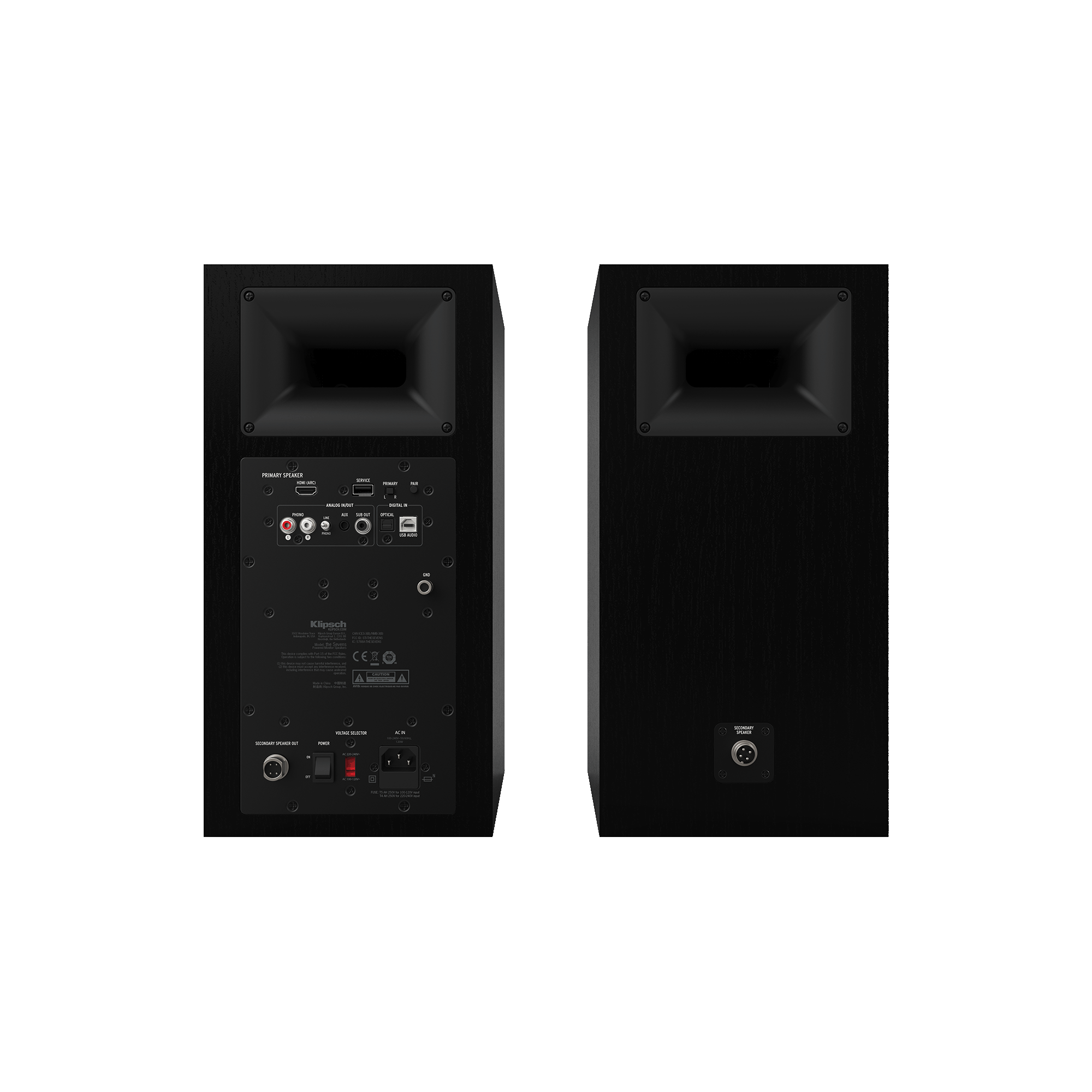 Klipsch The Sevens Black - полочная активная акустическая система