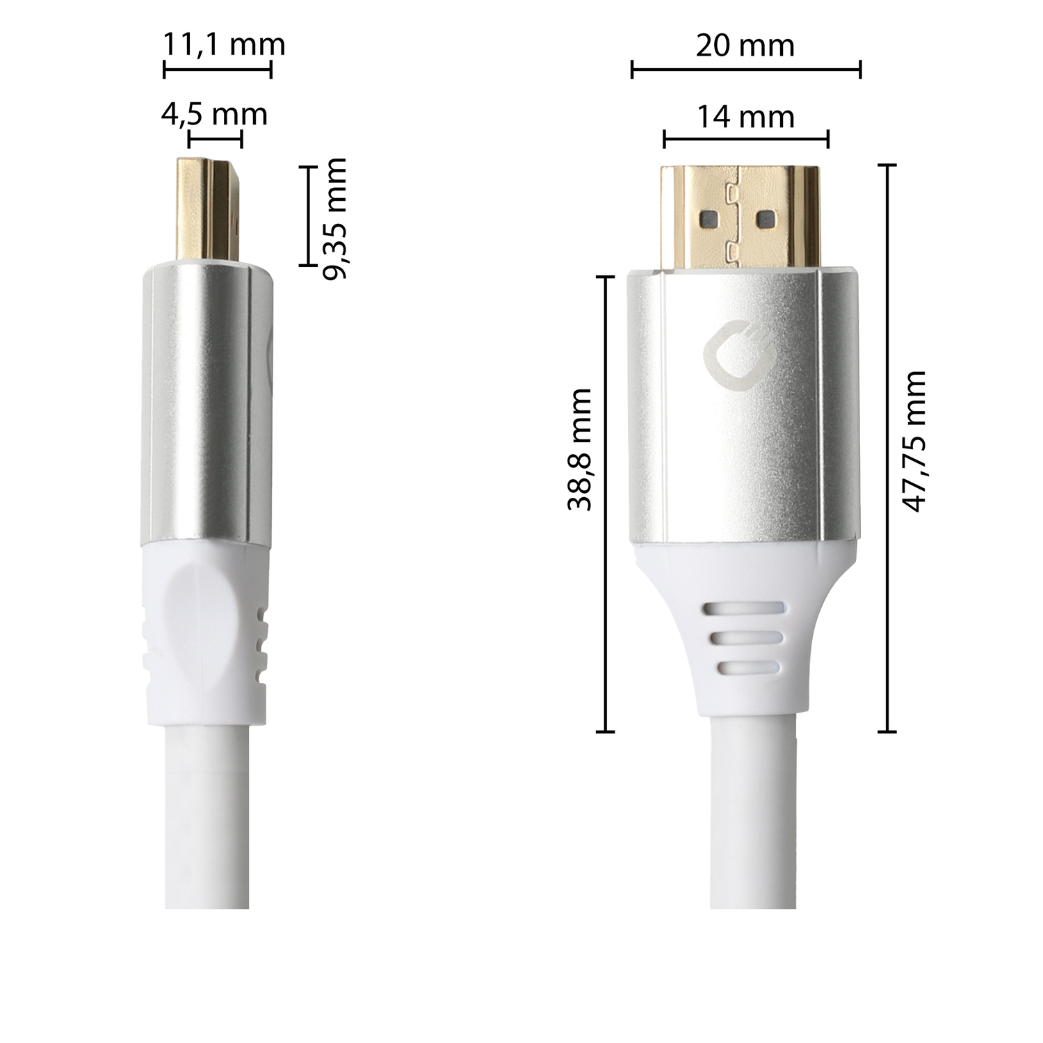 OehlbachPERFORMANCE Black Magic MKII UHS HDMI cable 2.0m white HDMI кабель D1C92491