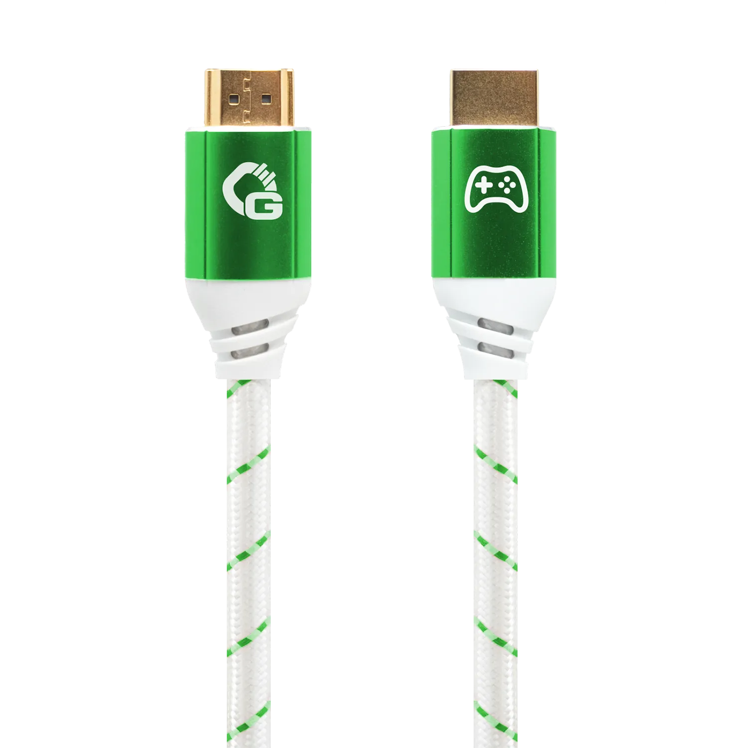 Oehlbach EXCELLENCE Gaming UHD Ultra High-Speed HDMI 2.1b cable 2,0m Green / White D1C42556