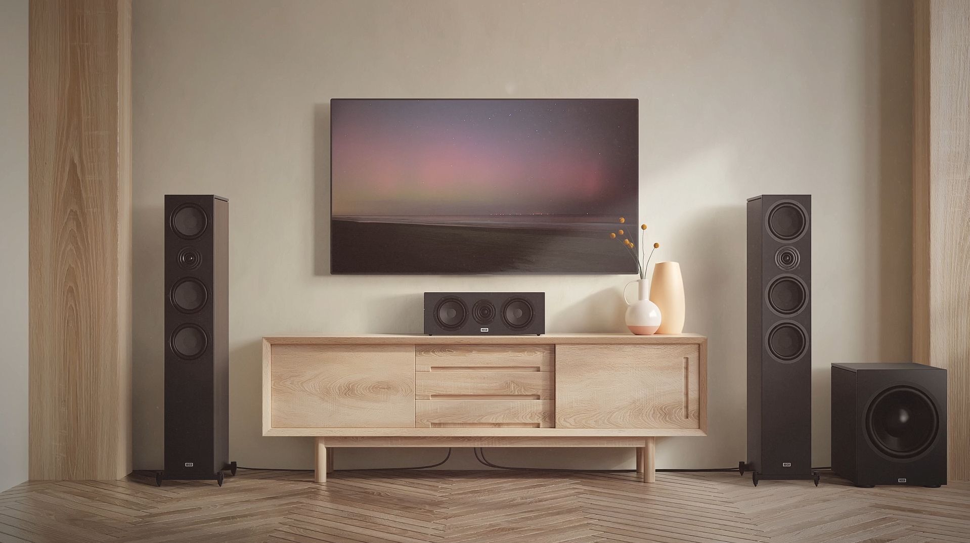 Heco Aurora XT 700 Black / Walnut Напольная АС