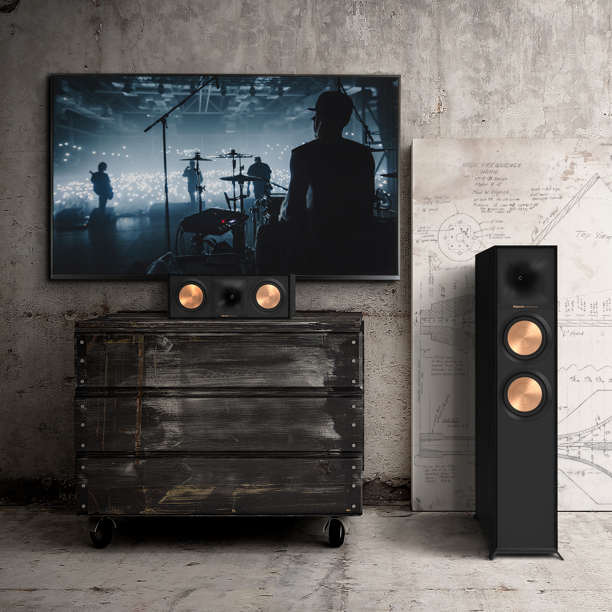 Напольная акустика Klipsch R-605FA с поддержкой Dolby Atmos
