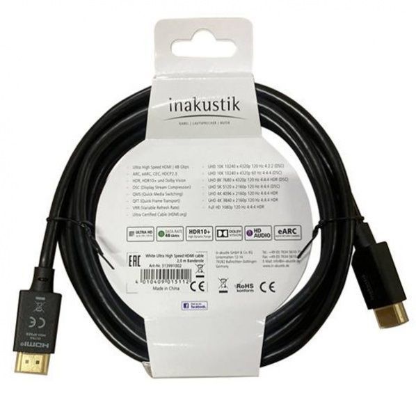 Inakustik White Ultra High Speed HDMI 1.5 m кабель HDMI