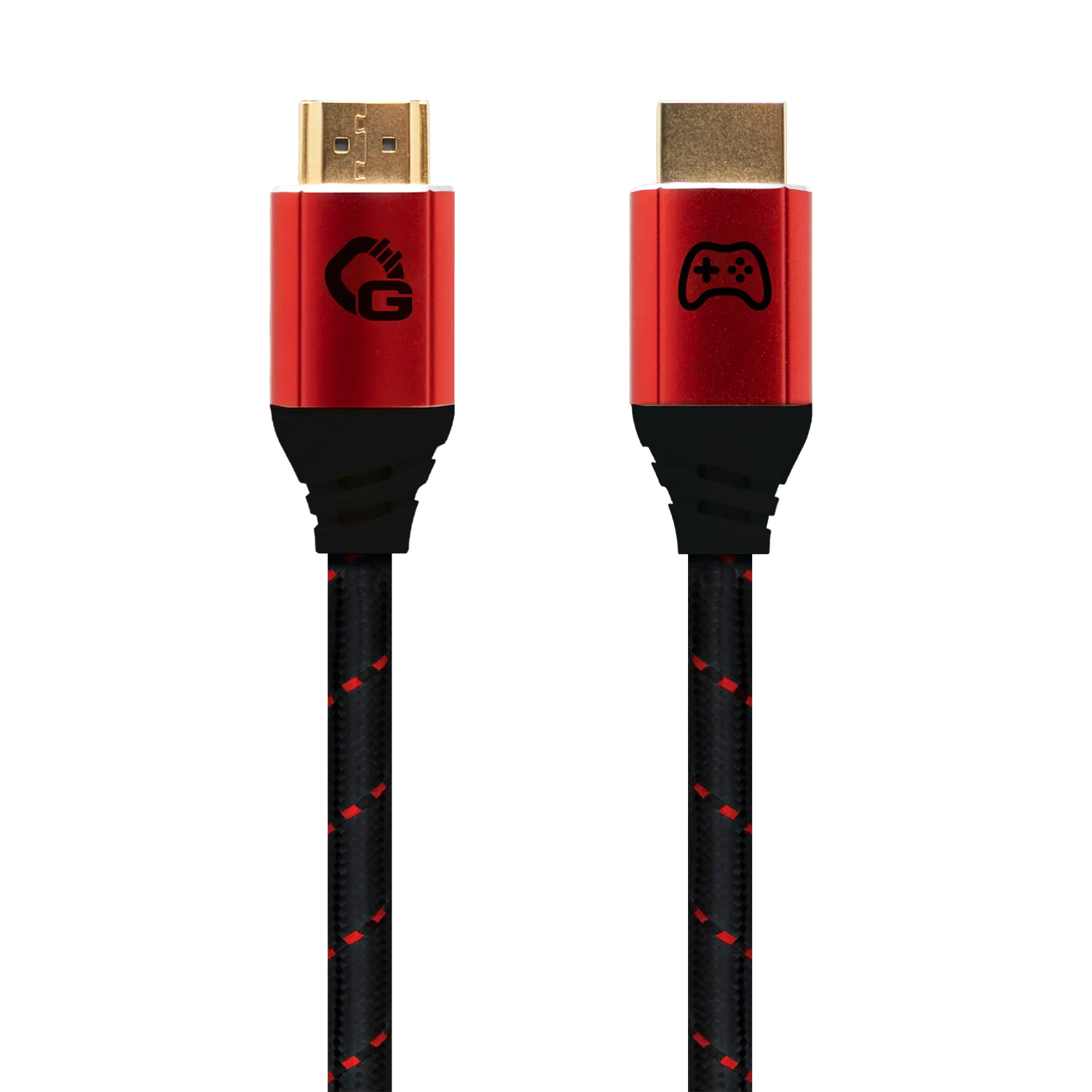 Oehlbach EXCELLENCE Gaming UHD Ultra High-Speed HDMI 2.1b cable 2,0m Red / Black D1C42559