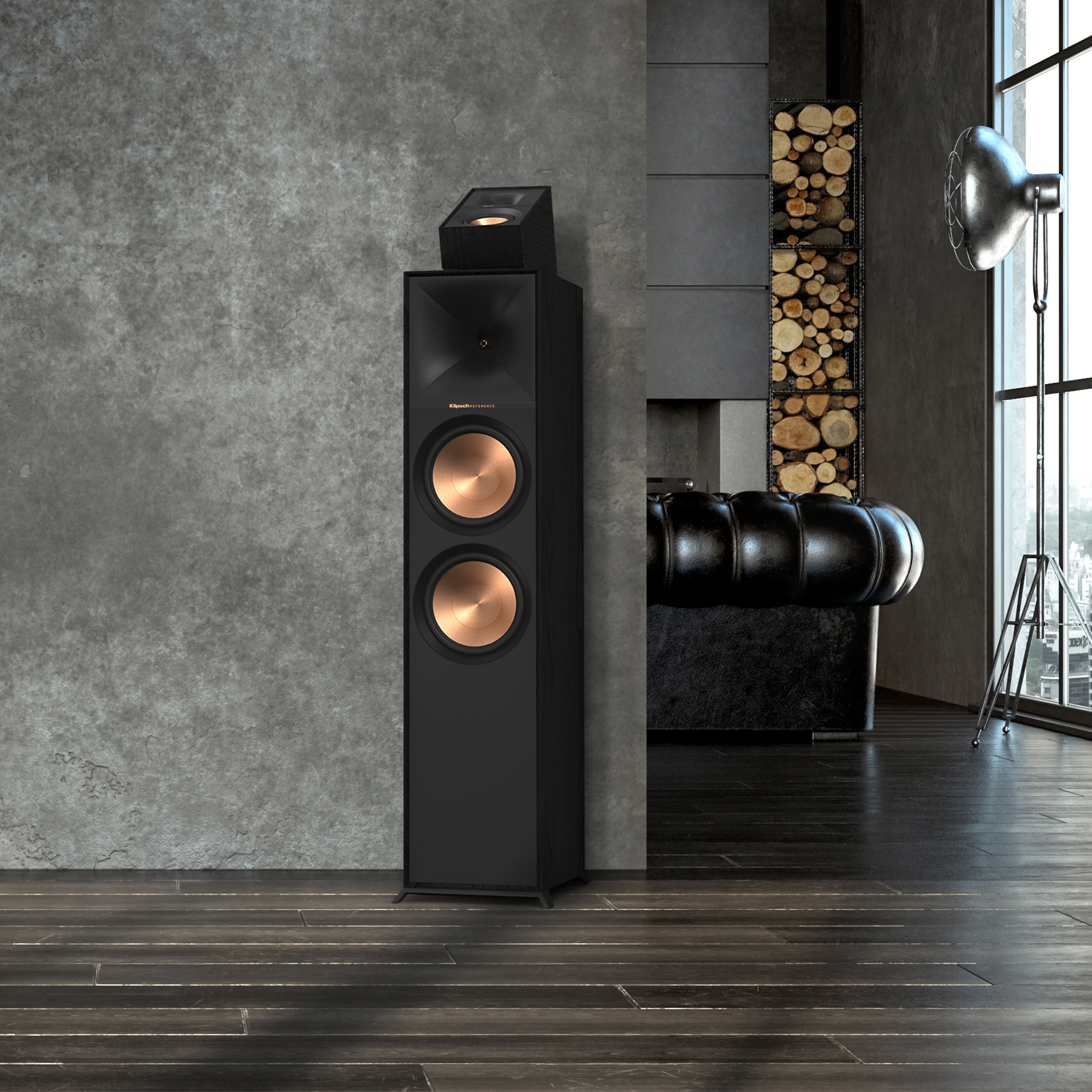 Напольная акустика Klipsch R-800F двухполосная, 450 Вт