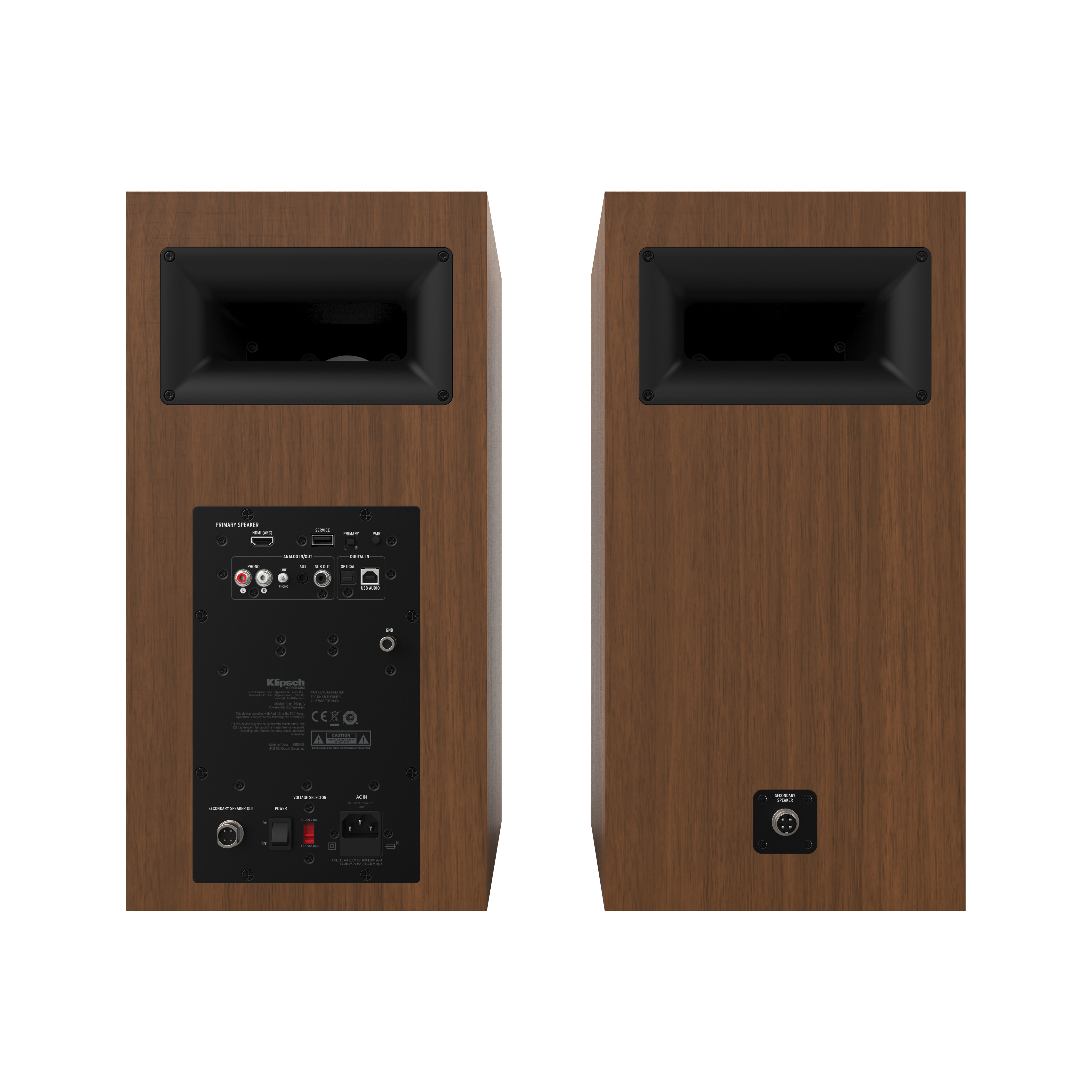 Klipsch The Nines Walnut - полочная активная акустическая система