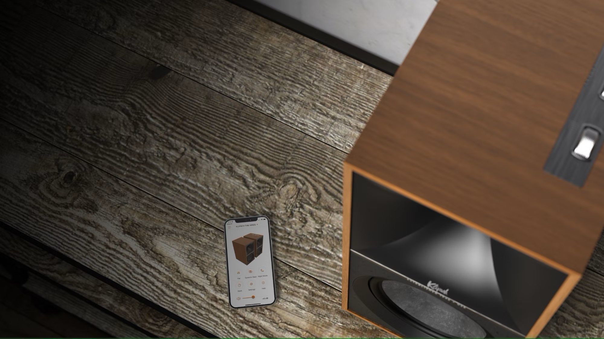 Klipsch The Nines Walnut - полочная активная акустическая система