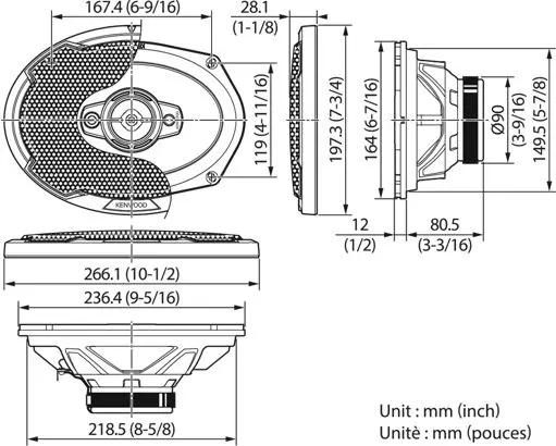 KENWOOD KFC-PS6986 Автоакустика коаксиальная