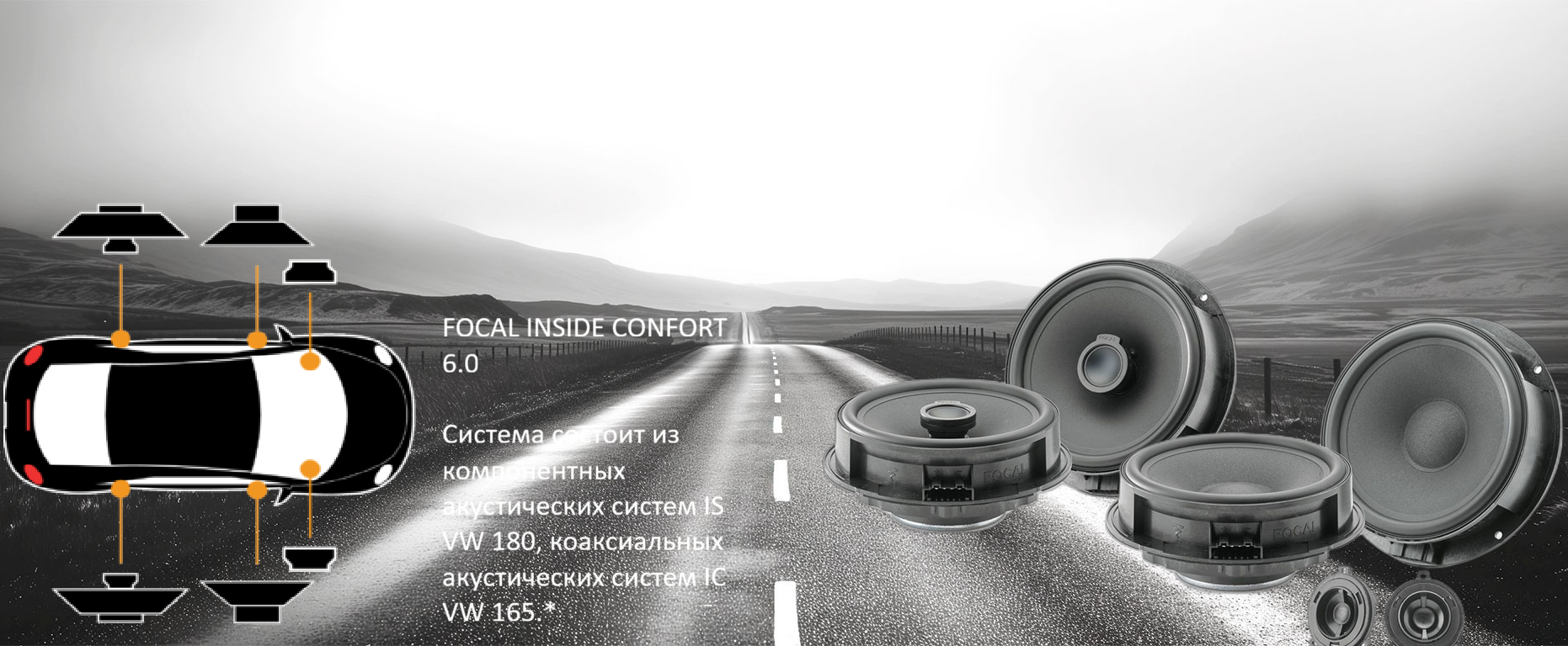 Комплект автомобильной акустики FOCAL INSIDE CONFORT 6.0