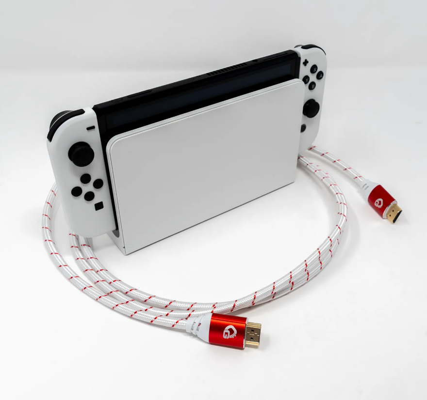 Oehlbach EXCELLENCE Gaming UHD Ultra High-Speed HDMI 2.1b cable 3,0m Red / White D1C42551
