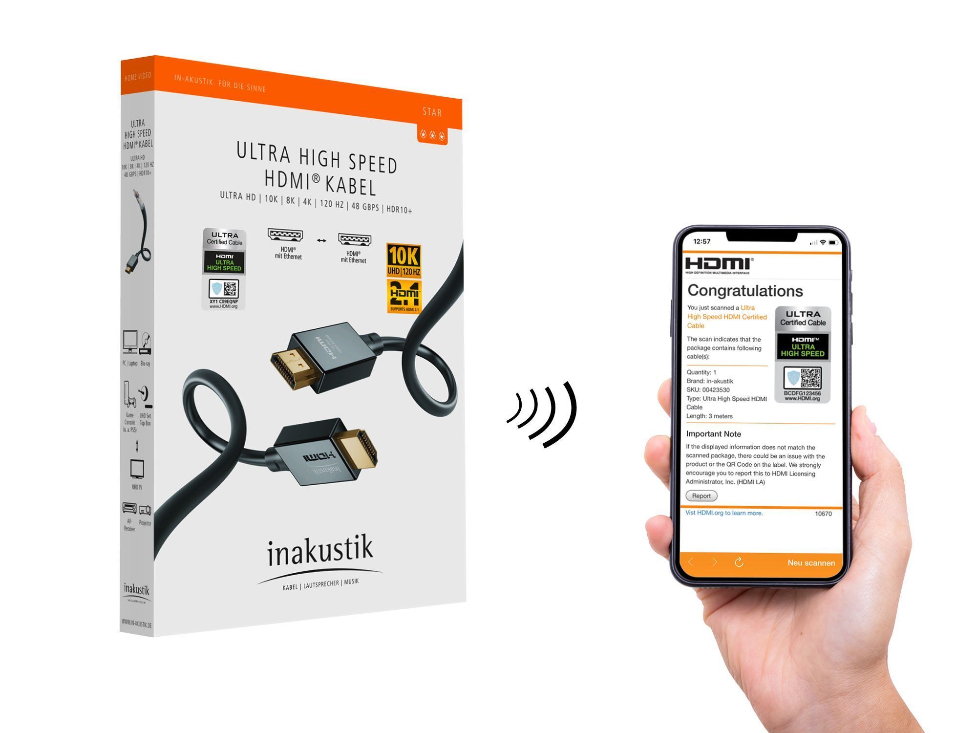 Inakustik Star HDMI 2.1 1.5 m кабель HDMI