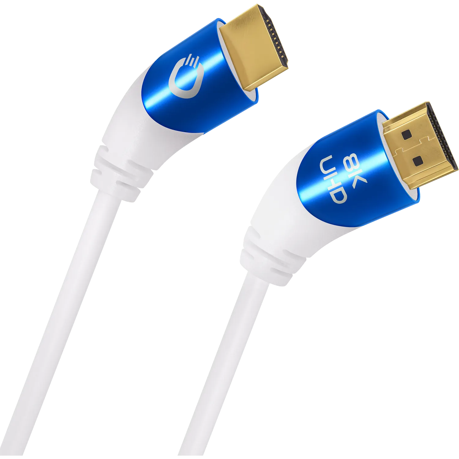 HDMI кабель Oehlbach PERFORMANCE SHAPE MAGIC UHD 40 white UHS HDMI cable 1,0m D1C42535