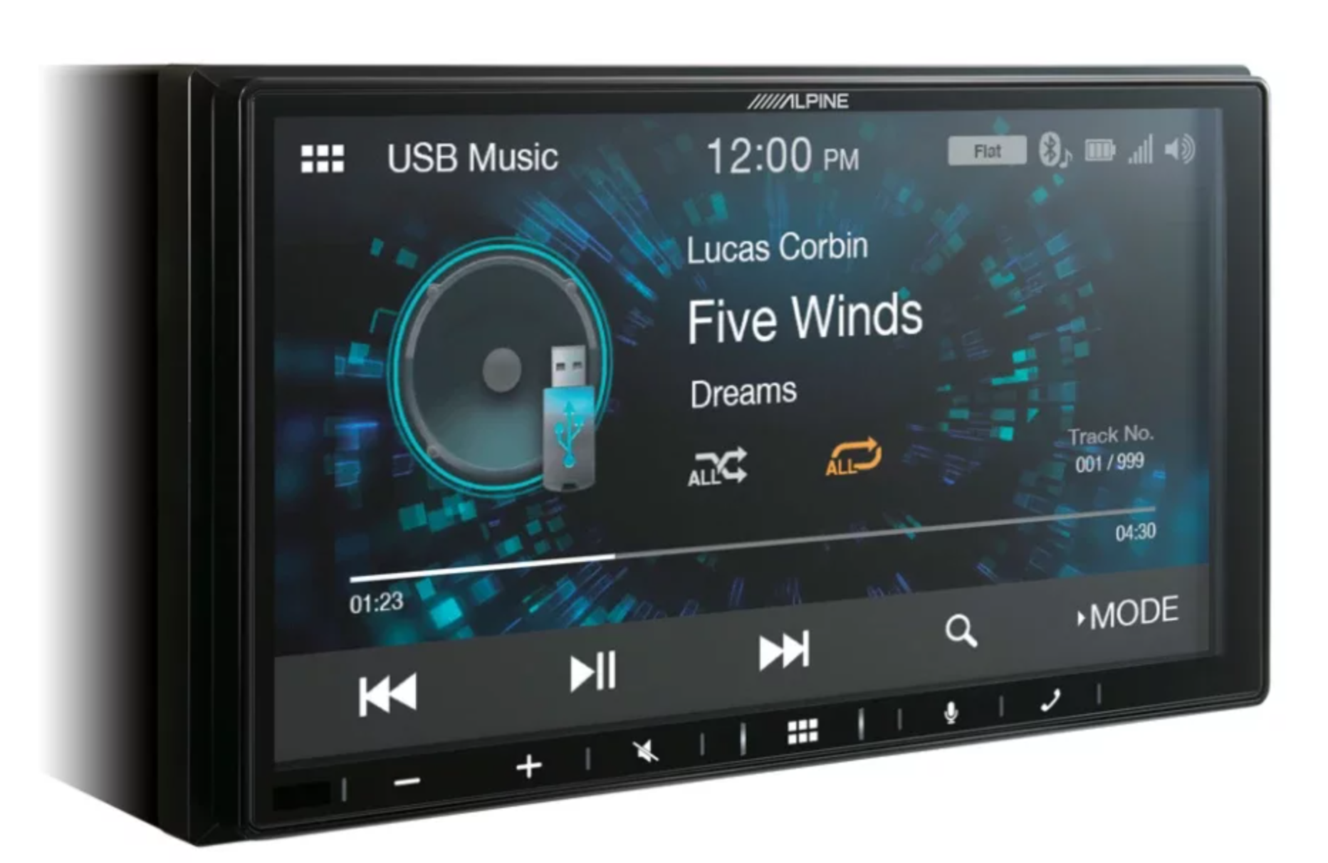Flash 2-DIN с экраном ALPINE iLX-W650BT Автомагнитола