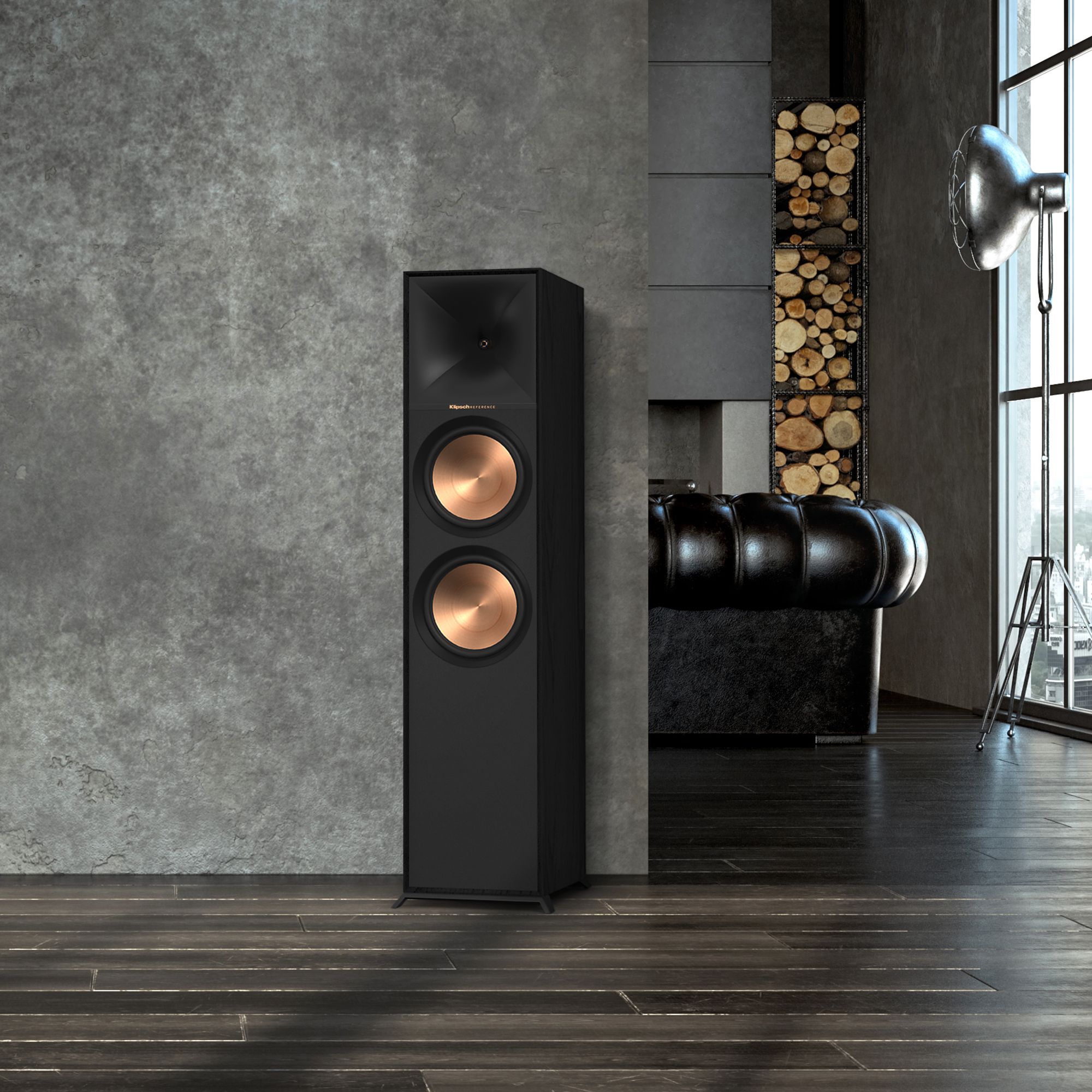 Напольная акустика Klipsch R-800F двухполосная, 450 Вт