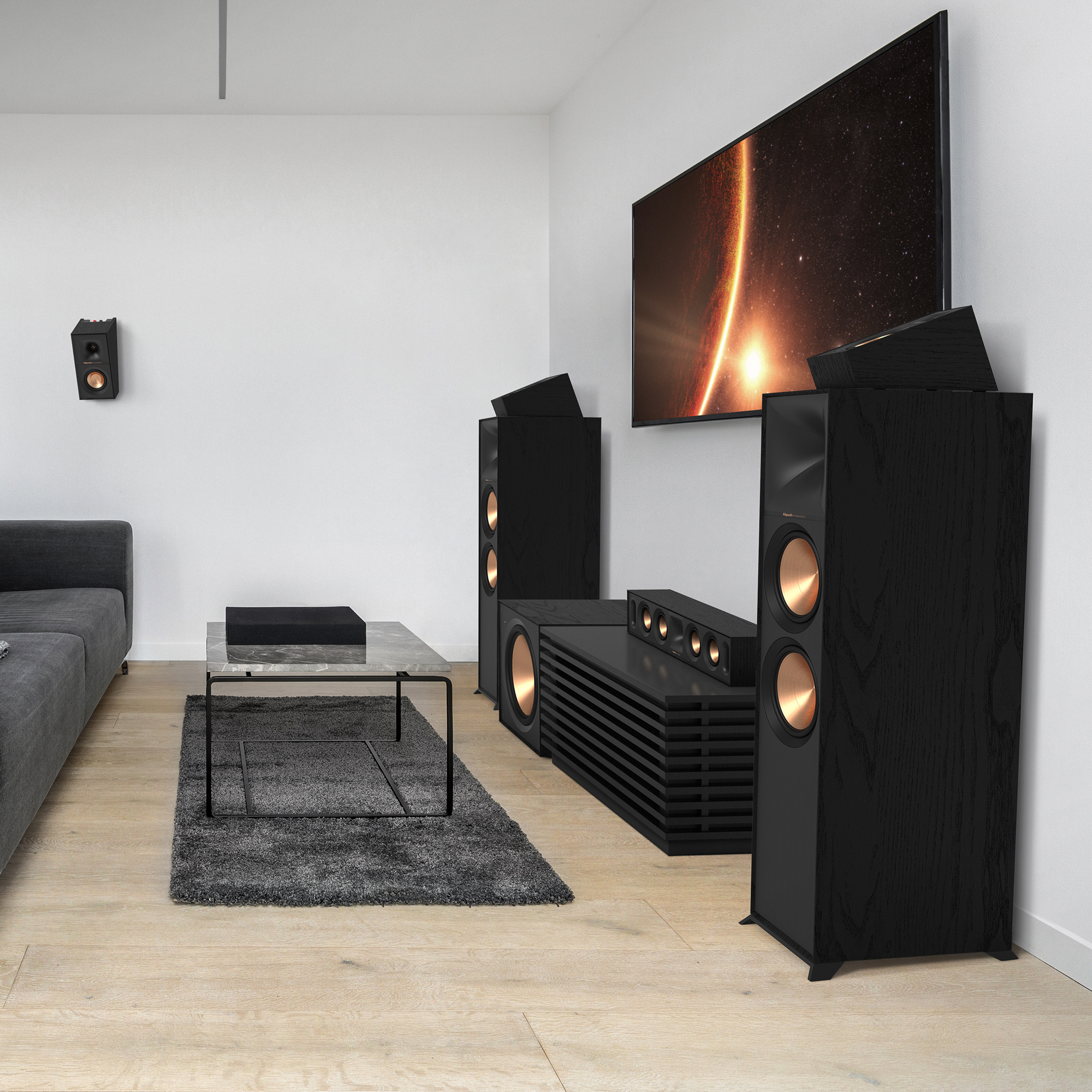 Напольная акустика Klipsch R-800F двухполосная, 450 Вт