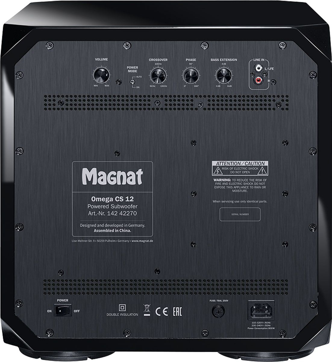 Magnat Omega CS 12 black активный сабвуфер