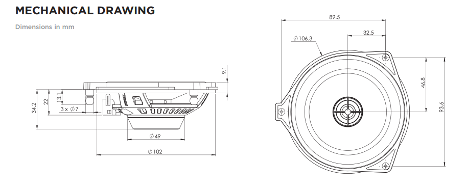 FOCAL ICR MBZ100 Колонки автомобильные