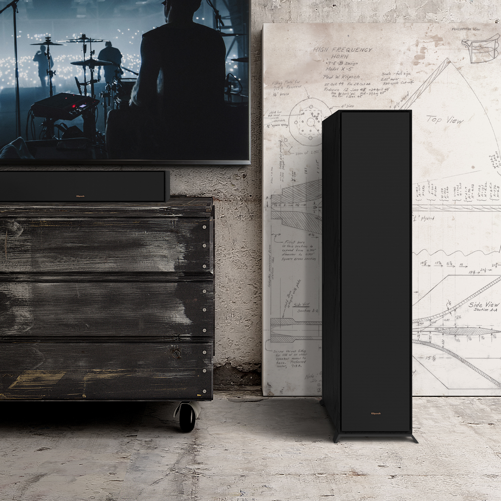 Напольная акустика Klipsch R-800F двухполосная, 450 Вт