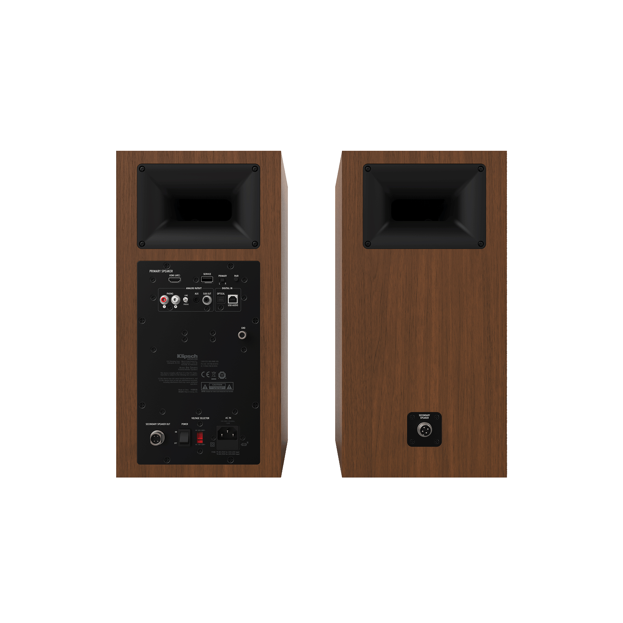 Klipsch The Sevens Walnut - полочная активная акустическая система