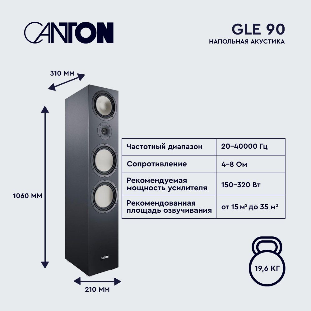 Canton GLE 90 black
